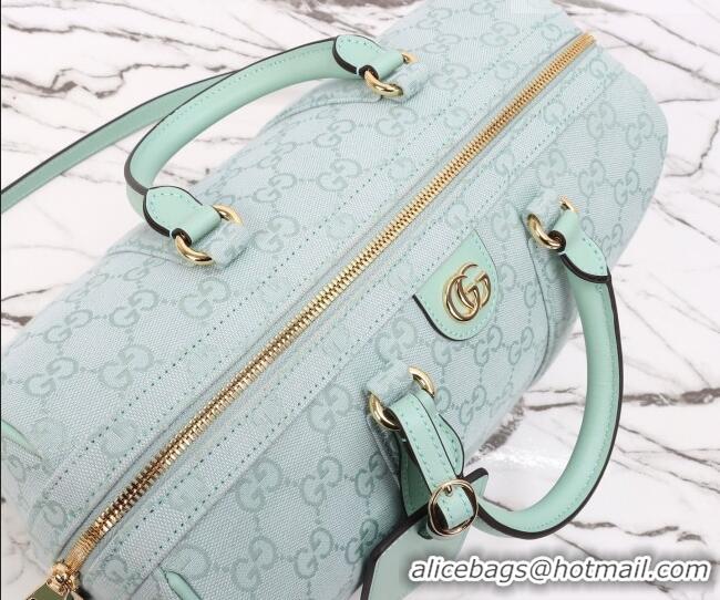 Promotional Gucci Ophidia medium boston bag in GG Canvas 857595 Icy Blue 2026