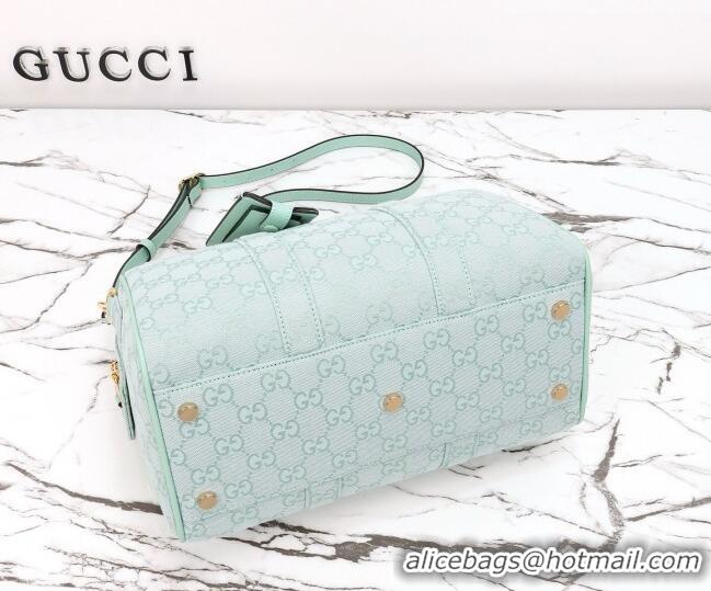 Promotional Gucci Ophidia medium boston bag in GG Canvas 857595 Icy Blue 2026