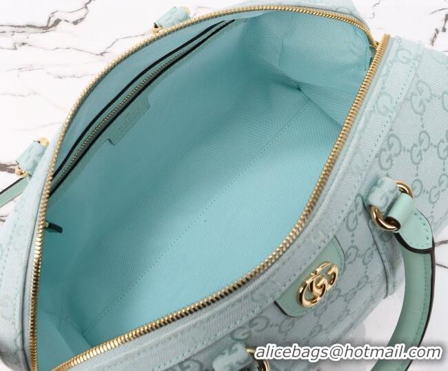 Promotional Gucci Ophidia medium boston bag in GG Canvas 857595 Icy Blue 2026