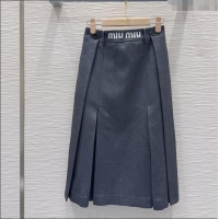 Hot Sell Cheap Miu Miu Skirt MM122504 Grey 2025