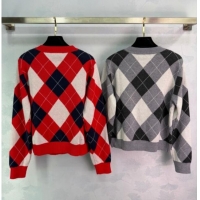 Good Quality Miu Miu Wool Cashmere Cardigan MM122511 Red 2025