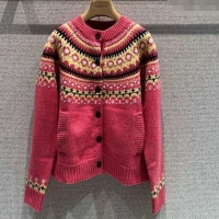 ​Trendy Design Miu Miu Wool Cardigan with Embroidery MM122518 Pink 2025