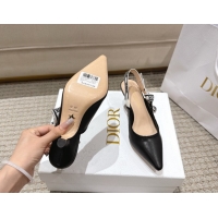 Good Quality Dior J'Adior Slingbacks Pumps 6.5cm in Black Calfskin Leather 1217064