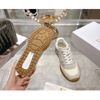 Purchase Dior Tech Sneakers in Suede Leather and Transparent Mesh Grey 1217074