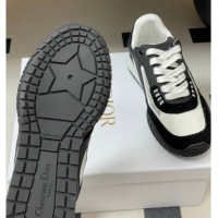 Unique Style Dior Tech Sneakers in Calfskin with Suede and Transparent Mesh Black 1217077