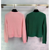 Unique Grade Miu Miu Wool Knit Cardigan MM122514 Green 2025