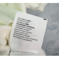 Promotional Miu Miu Cashmere Silk Polo Shirt MM122516 White 2025