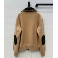 Top Quality Miu Miu Sheepskin Suede Jacket MM122517 Green/Beige 2025