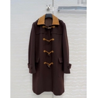 Reasonable Price Miu Miu Wool Coat MM122521 Brown 2025