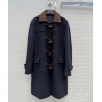 Good Quality Miu Miu Wool Coat MM122521 Blue 2025