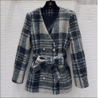 Luxury Cheap Chanel Tweed Jacket CH122601 Grey 2025
