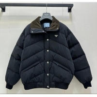 Super Quality Prada Down Jacket PR122603 Black 2025