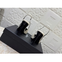 Good Quality Saint Laurent Romy Slingback Pumps 10.5cm in Patent Leather White 1028086