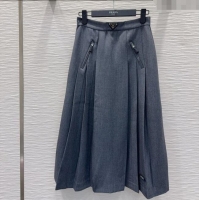Big Discount Prada Skirt PR122604 Grey 2025