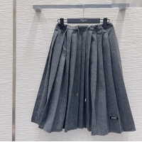 Promotional Prada Mini Skirt PR122605 Grey 2025