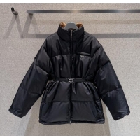 Top Grade Prada Down Jacket PR122607 Black 2025