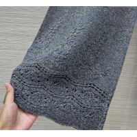 Traditional Specials Ermanno Scervino Cashmere Lace Knit Pants ES122605 Grey 2025
