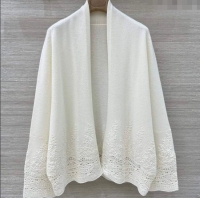 Modern Discount Ermanno Scervino Cashmere Lace Cardigan ES122605 White 2025