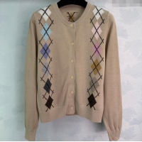Good Quality Ermanno Scervino Wool Cardigan ER122606 Beige 2025