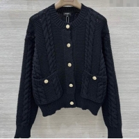 Low Cost Chanel Knit Cardigan CH122605 Black 2025