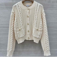 Top Grade Chanel Knit Cardigan CH122605 Beige 2025