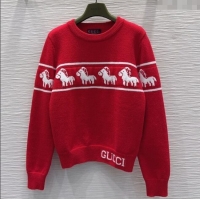 Good Product Gucci Wool Sweater GG122605 Red 2025