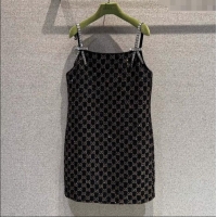 Buy Fashionable Gucci GG Strass Dress GG122605 Black/Gold 2025