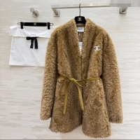 Good Quality Chanel Coat CH122609 Brown 2025