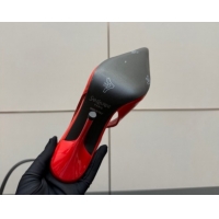 Unique Style Saint Laurent Deroche Heel Slingbacks Pump 10.5cm in Patent Leather Bright Red YSL121201 1212065