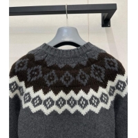 ​Famous Brand Prada Wool Cashmere Blend Cardigan PR122702 Grey 2025