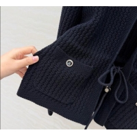 Luxury Discount Chanel Knit Cardigan CH122701 Black 2025