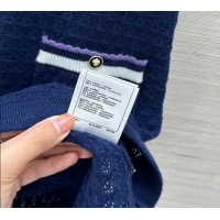 Unique Discount Chanel Cotton Cashmere Dress CH122704 Blue 2025