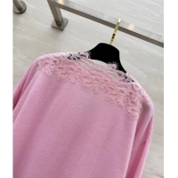 Best Design Ermanno Scervino Cashmere and Lace Top ES110601 Pink 2025