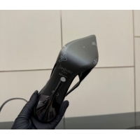 Best Price Saint Laurent Deroche Heel Slingbacks Pump 10.5cm in Patent Leather Black YSL121201 1212075