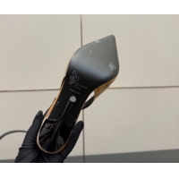 Classic Hot Saint Laurent Deroche Heel Slingbacks Pump 10.5cm in Patent Leather Yellow Print YSL121201 1212077