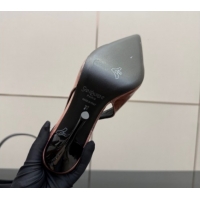 Stylish Saint Laurent Deroche Heel Slingbacks Pump 10.5cm in Patent Leather Pink YSL121201 1212078