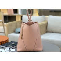 Top Quality Chloe Large Spin Tote Bag in Grained Leather 1120 Light Pink 2025