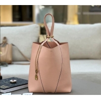 Good Product Chloe Medium Spin Tote Bag in Grained Leather 1120 Light Pink 2025