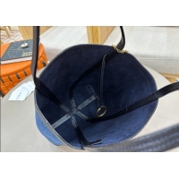 Super Quality Chloe Medium Spin Tote Bag in Denim 1120 Navy Blue 2025
