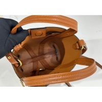 Super Quality Chloe Small Spin Tote Bag in Grained Leather 1120 Brown 2025