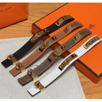 Good Taste Hermes Collier de Chien bracelet in Four Medor Studs and Leather HS26010404 2026