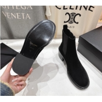 Most Popular Saint Laurent Vincent Heel Chelsea Booties 6cm in Suede Black 1213056