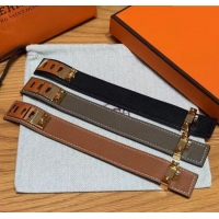 Shop Discount Hermes Collier de Chien bracelet in Four Medor Studs and Leather HS26010402 2026