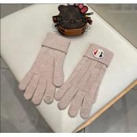 Top Grade Moncler Knit Gloves Powder ML010501 Pink 2026