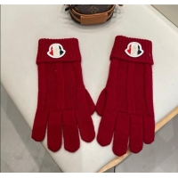 Buy Cheapest Moncler Knit Gloves ML010501 Red 2026