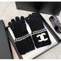 Low Cost Chanel Knit Gloves CH010501 Black 2026