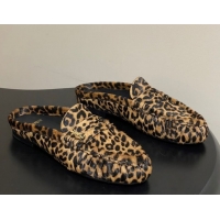Grade Quality Saint Laurent Le Loafer Mules in Leopard Print 1215023
