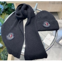 Good Quality Moncler Knit Hat and Scarf Set ML010514 Dark Blue 2026