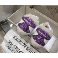 Buy Luxury Golden Goose Women's Super-Star Sneakers in White Leather and Wool GGDB103109 1031065