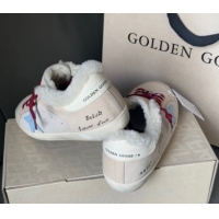 Best Product Golden Goose Women's Super-Star Sneakers in Light Pink Leather and Wool GGDB1031022 1031082